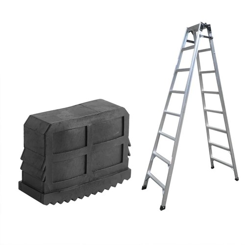 2pcs non slip rubber ladder - non,