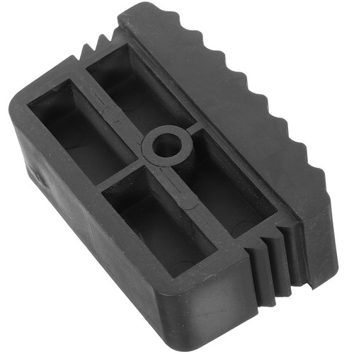 Black rubber ladder feet - black, caps
