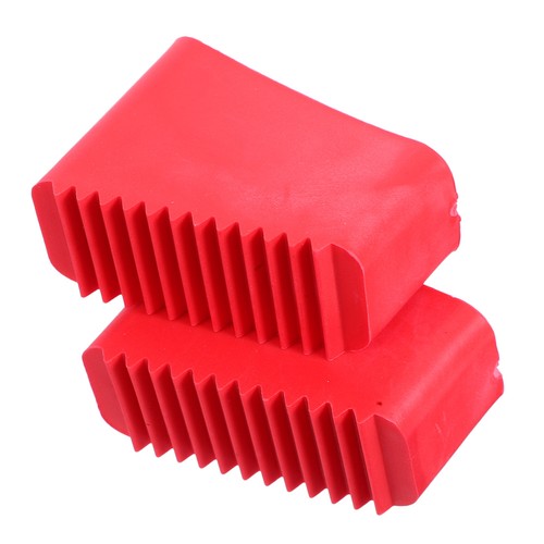 2pcs red rubber ladder feet - red,